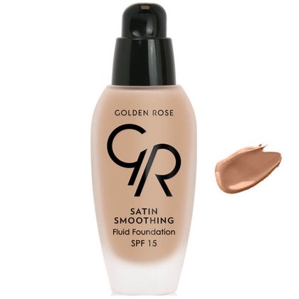 GOLDEN ROSE SATIN SMOOTHING FLUID FOUNDATION SPF15 NO36